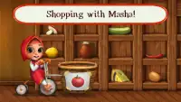 Masha Bear Grocery Shopping Games for Girls & Boys Screen Shot 0