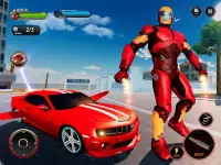 Flying Robot Car Games - Robot Shooting Games 2021 Screen Shot 14