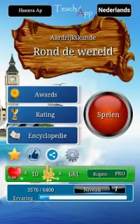 Quiz over aardrijkskunde "Around the World" Screen Shot 1