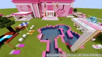 Розовый дом девочки. Minecraft карта Screen Shot 4