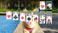 Solitaire Lovely Dogs Theme Screen Shot 2