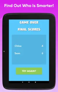 2 Player Quiz - Challenge Your Friends Screen Shot 8