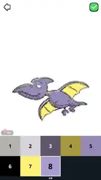 Dinosaurs Coloring By Number-Pixel Art Screen Shot 2