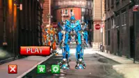 Robots Fighting In Street Screen Shot 3