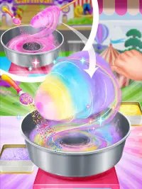 Unicorn Cotton Candy Maker - Rainbow Carnival Screen Shot 1