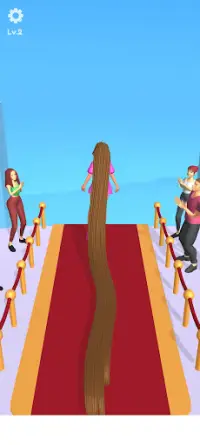 Hair Challenge Runner Long Girl Hair Rush 3d Screen Shot 1