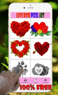 Sweet Love Rose Pixel Art-Coloring By Number Screen Shot 1