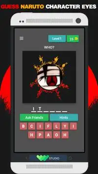 Guess Naruto Characters - Sage Mode Eyes Quiz Game Screen Shot 1