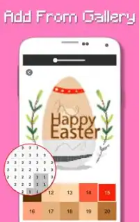 Цвет пасхального яйца по номеру - пиксель Screen Shot 2