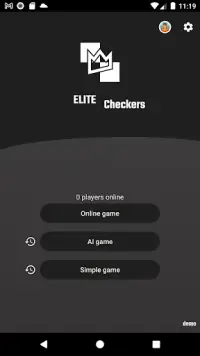 Elite Checkers - AI e online Screen Shot 0