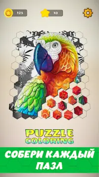 Puzzle Coloring - Арт Мозаика Screen Shot 0