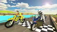 Chained Bike Rider 2017: Real Traffic Racing Games Screen Shot 3
