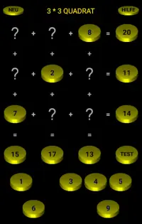 Logik Quadrat Zahlen Rätzel Screen Shot 0