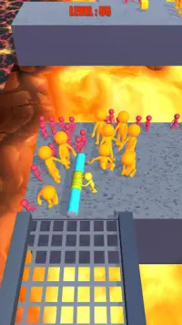 Push'em To LAVA: FLC Stickman Screen Shot 0