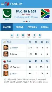 Live Cricket Scores & News Screen Shot 6