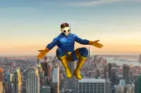 Flying Stickman Rope Hero 3D Screen Shot 0