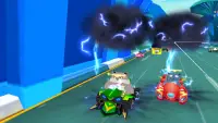 Talking Cat hero And jerry : buggy and beach racer Screen Shot 2