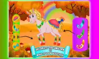 Salão de makeover beleza unicórnio - jogo spa pony Screen Shot 2