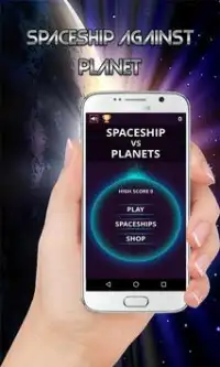 Spaceship Against Planet Screen Shot 0