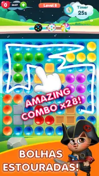 Kitty Bubble : Puzzle pop game Screen Shot 4