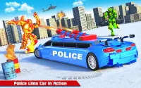 लिमो कार डिनो रोबोट कार गेम Screen Shot 4