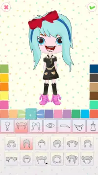 Chibi Cute Doll: Создатель аватаров Screen Shot 2