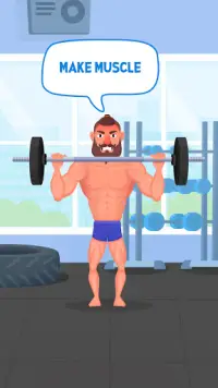 Tough Muscle Man- Gym Clicker Game Screen Shot 1