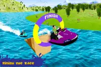 Kids Water Surf Boat Stunts Simulator Screen Shot 3