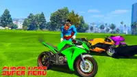 Superheroes Stunt Rider Bike Racing motorcycle Screen Shot 2
