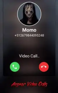 Momo Creepy Video Call Simulator Screen Shot 1