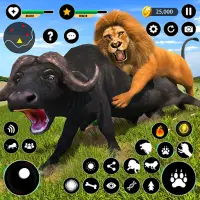 Lion Jeux animal simulateur 3d Screen Shot 0