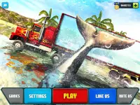 Blue Sea Whale Transport Truck Simulator Screen Shot 9