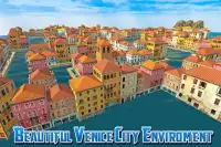 Água flutuante: Táxi Condução Venice City 2018 Screen Shot 4