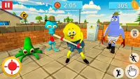 Sponge Family Neighbor 3: Scary Escape 3D Game Screen Shot 2