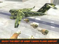 الجيش طائرة شحن مطار 3D Screen Shot 11