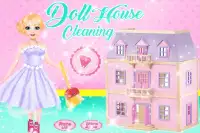लड़कियों के लिए गुड़ियाघर की मरम्मत और सफाई खेल Screen Shot 1