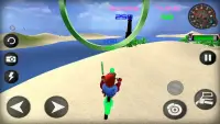 Super Hero Moto jump Screen Shot 5