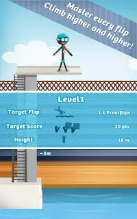 Stickman High Jump Diving Fun Screen Shot 3