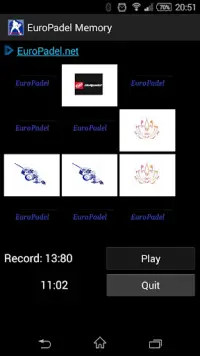 EuroPadel Memory Screen Shot 2