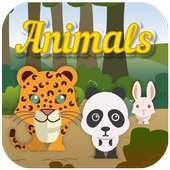 Kids memory game: Animals