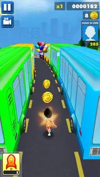 Subway Skate Bus Surfers - Online Multiplayer Screen Shot 1