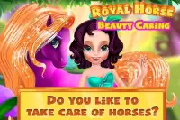 Cavalo e Pônei Real da Princesa: Cuidado e Beleza Screen Shot 0