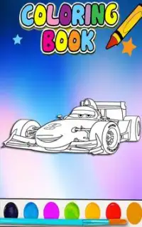 How to color Mcqueen Lightning cars 3 -for kids- Screen Shot 3