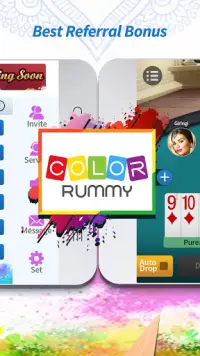 Color Rummy - Free Online Card Game Indian Rummy Screen Shot 2