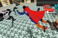 Pahlawan Hitam Super Rope Man Crime Battle Screen Shot 4