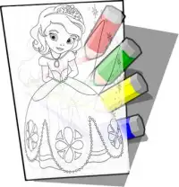 Princess  Barbie  Coloring Screen Shot 0