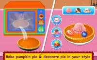 Pumpkin Pie Maker - Dessert Food Cooking Game Screen Shot 7