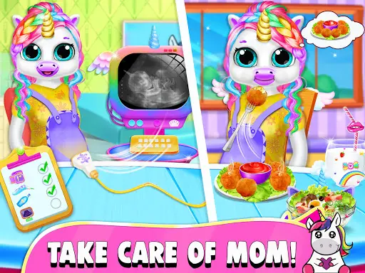 Enceinte Licorne Maman De Bebe Licorne Jeu Playyah Com Free Games To Play