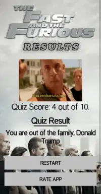 Fast & Furious Quiz Trivia Screen Shot 4