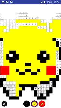 Color by Number Pokemon Pixel Art Screen Shot 6
